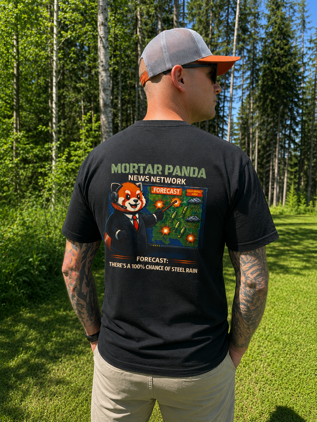 Red Panda Weather Man Shirt