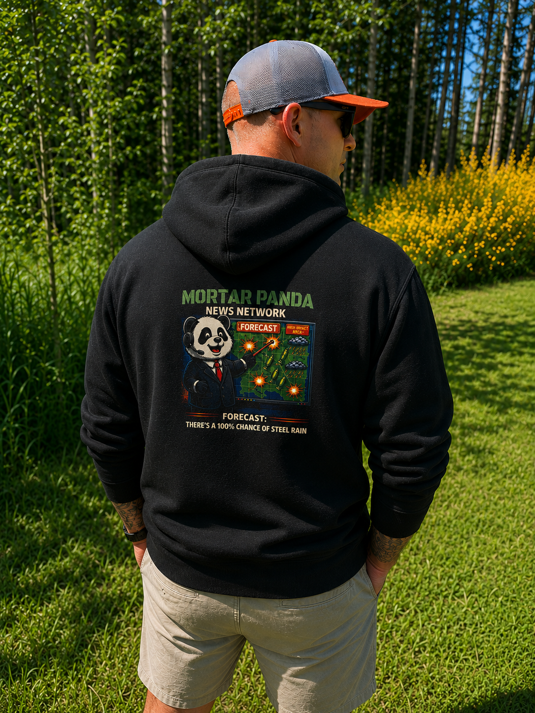 Panda Weather Man Hoodie